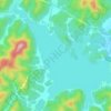 大河口水库地形图、海拔、地势