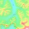 绒布冰川地形图、海拔、地势
