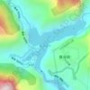 叠溪海子地形图、海拔、地势