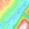 印江河地形图、海拔、地势