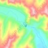 响河水库地形图、海拔、地势
