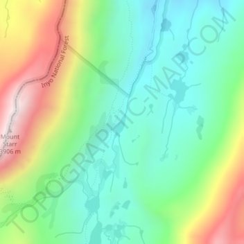 Mack Lake地形图、海拔、地势