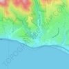 Topanga State Park地形图、海拔、地势
