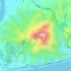 白云山景区地形图、海拔、地势