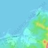 黄岛子岛地形图、海拔、地势