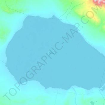 哈拉湖地形图、海拔、地势