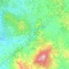 Val d'Orcia地形图、海拔、地势