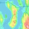 Mercer Island地形图、海拔、地势
