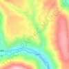 格聂之眼地形图、海拔、地势