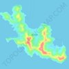 獐子岛地形图、海拔、地势