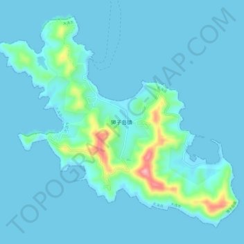 獐子岛地形图、海拔、地势