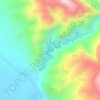 红旗水库地形图、海拔、地势