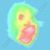 Guguan Island地形图、海拔、地势