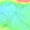 科什阿加奇地形图、海拔、地势
