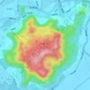 西樵山风景名胜区地形图、海拔、地势
