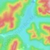 寒葱沟水库地形图、海拔、地势