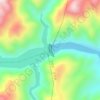 凤滩水电站地形图、海拔、地势