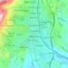 Cwmbran地形图、海拔、地势