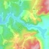 石门水库地形图、海拔、地势