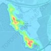 Coyote Hills Regional Park地形图、海拔、地势