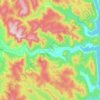 二道河地形图、海拔、地势