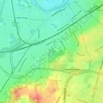 Stokes Field Pond地形图、海拔、地势