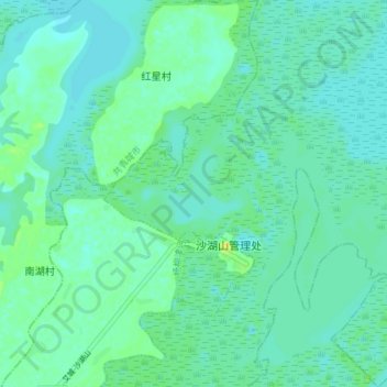 杨柳津河地形图、海拔、地势
