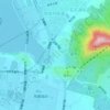 白马公园地形图、海拔、地势