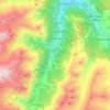 Val Ferret地形图、海拔、地势