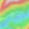 西让村地形图、海拔、地势