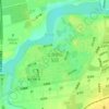 北京世园公园地形图、海拔、地势