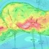 枇杷山公园地形图、海拔、地势