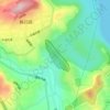三峡副坝地形图、海拔、地势