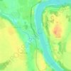 Старая Ладога地形图、海拔、地势