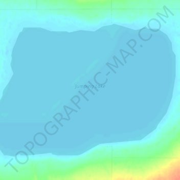 Jumping Lake地形图、海拔、地势