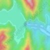เขื่อนภูมิพล地形图、海拔、地势