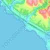 Panther Beach地形图、海拔、地势