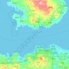 琼州海峡地形图、海拔、地势