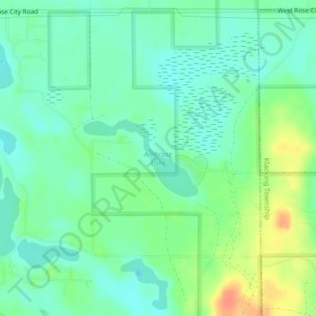 Ambrose Lake地形图、海拔、地势