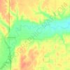 West Fork Big Blue River地形图、海拔、地势