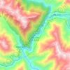 通麦天险-排龙天险地形图、海拔、地势