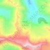米堆冰川地形图、海拔、地势
