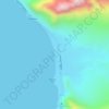 Mākua Beach地形图、海拔、地势