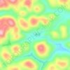 中文地形图、海拔、地势