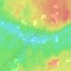 Кондега地形图、海拔、地势