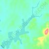 华阳河水库地形图、海拔、地势