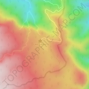 Lake Cobbler地形图、海拔、地势