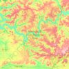 Mammoth Cave National Park地形图、海拔、地势