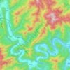 拒马河地形图、海拔、地势