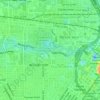 Buffalo Bayou Park地形图、海拔、地势